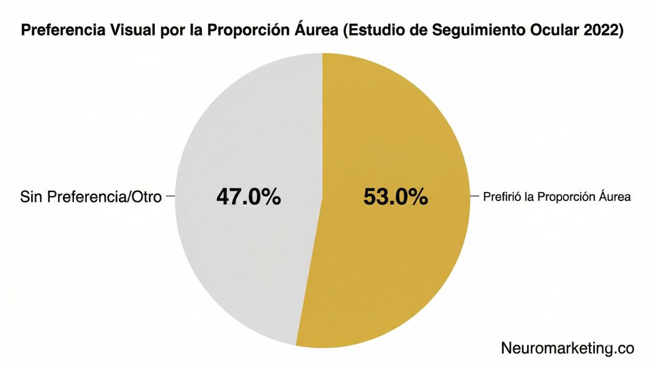 preferencia por la proporción áurea